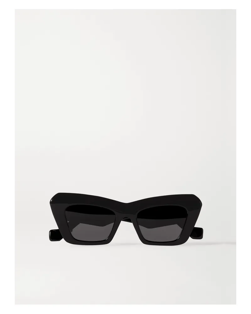 Loewe Oversized Cat-eye Acetate Sunglasses - Black Black