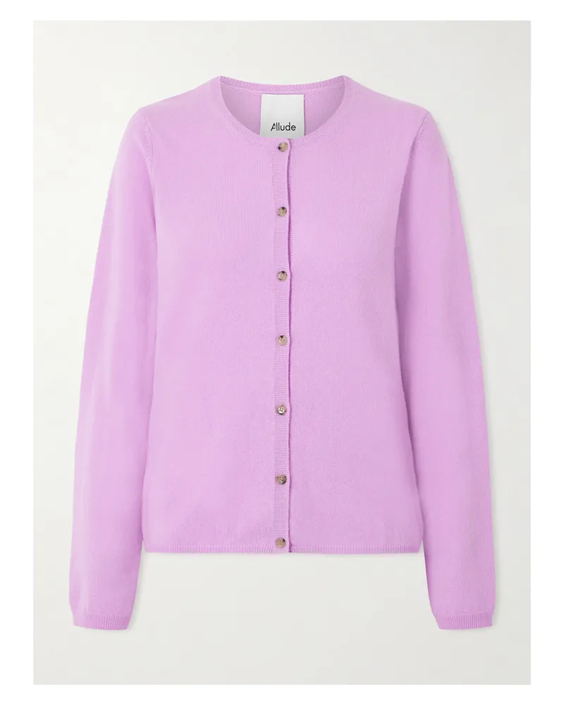 ALLUDE Cardigan Aus Kaschmir - Lila Lila
