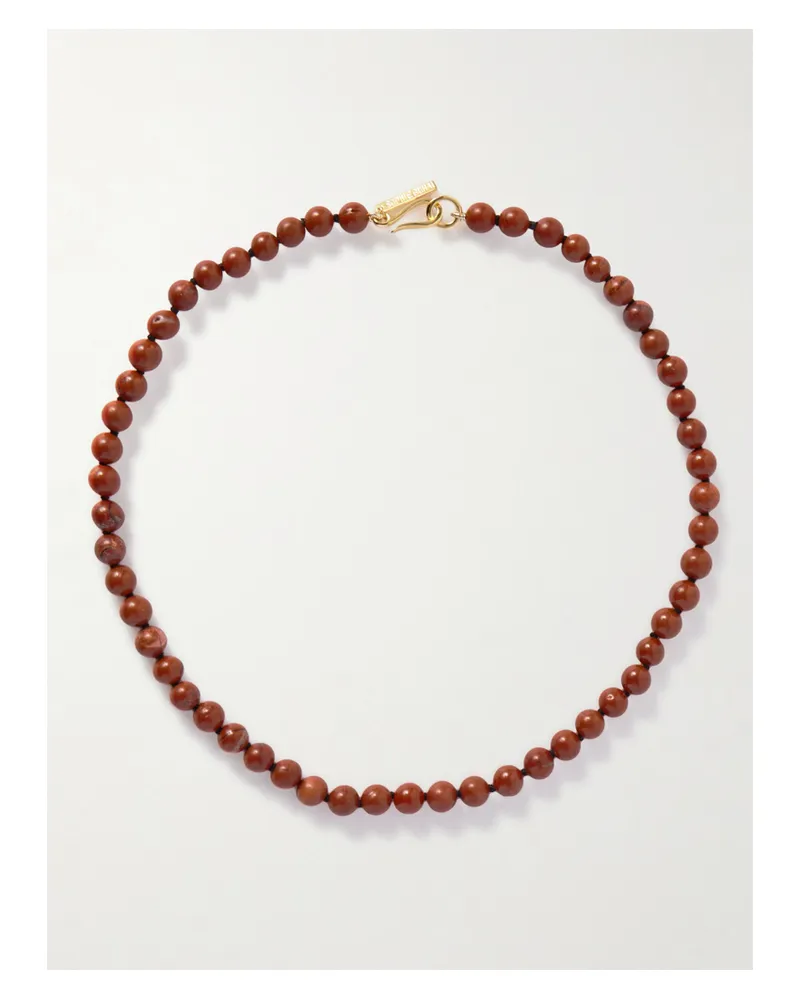 Sophie Buhai Gold Vermeil Jasper Necklace - Red Red