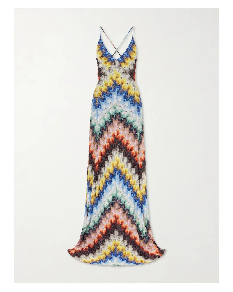Missoni Metallic Crochet-knit Maxi Dress - Multi Multi