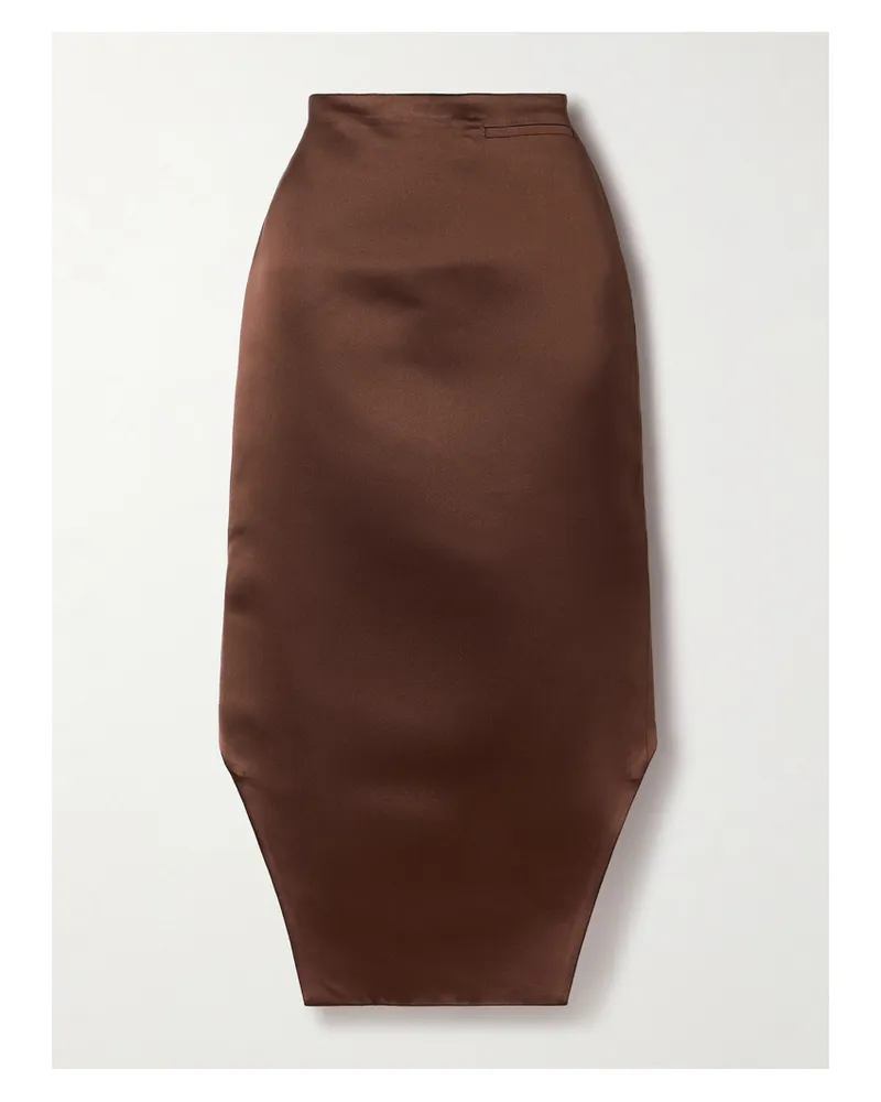 Givenchy Midirock Aus Duchesse-seidensatin - Braun Braun