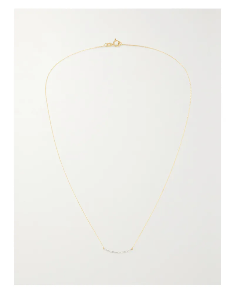 Stone & Strand Kette Aus 10 Karat Gold Mit Diamanten Gold