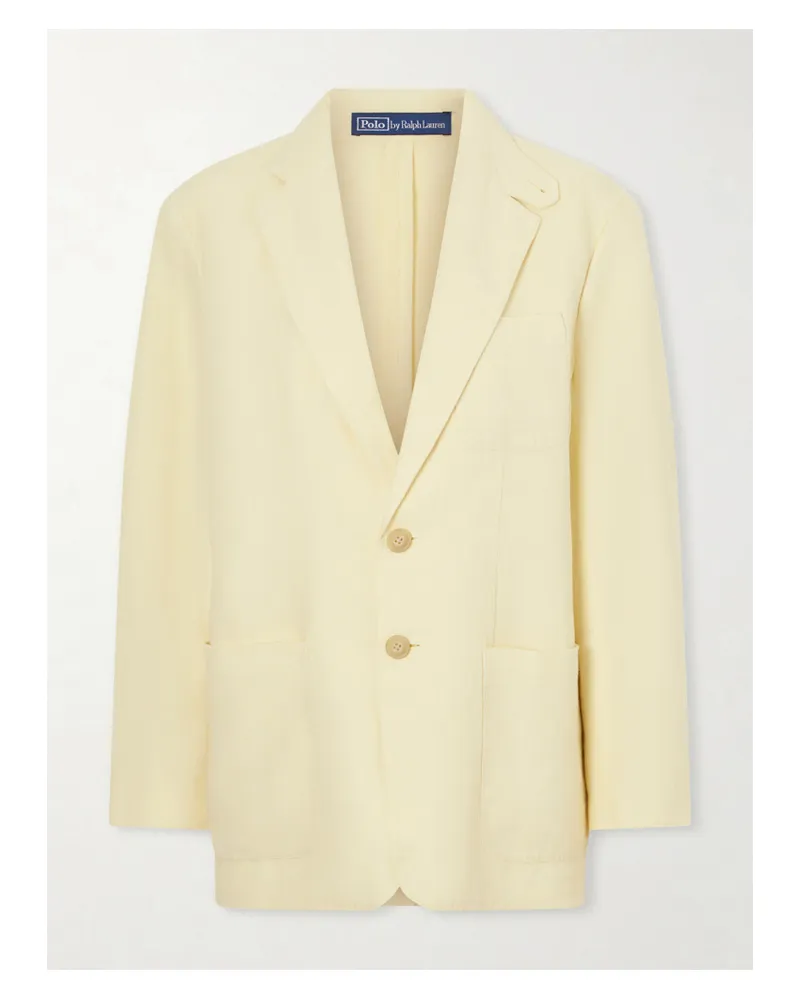 Ralph Lauren Linen Blazer - Yellow Yellow