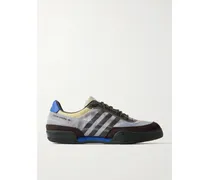 Craig Green Squash Polta Akh Sneakers Aus Bedrucktem Mesh, Veloursleder Und Leder - Schwarz