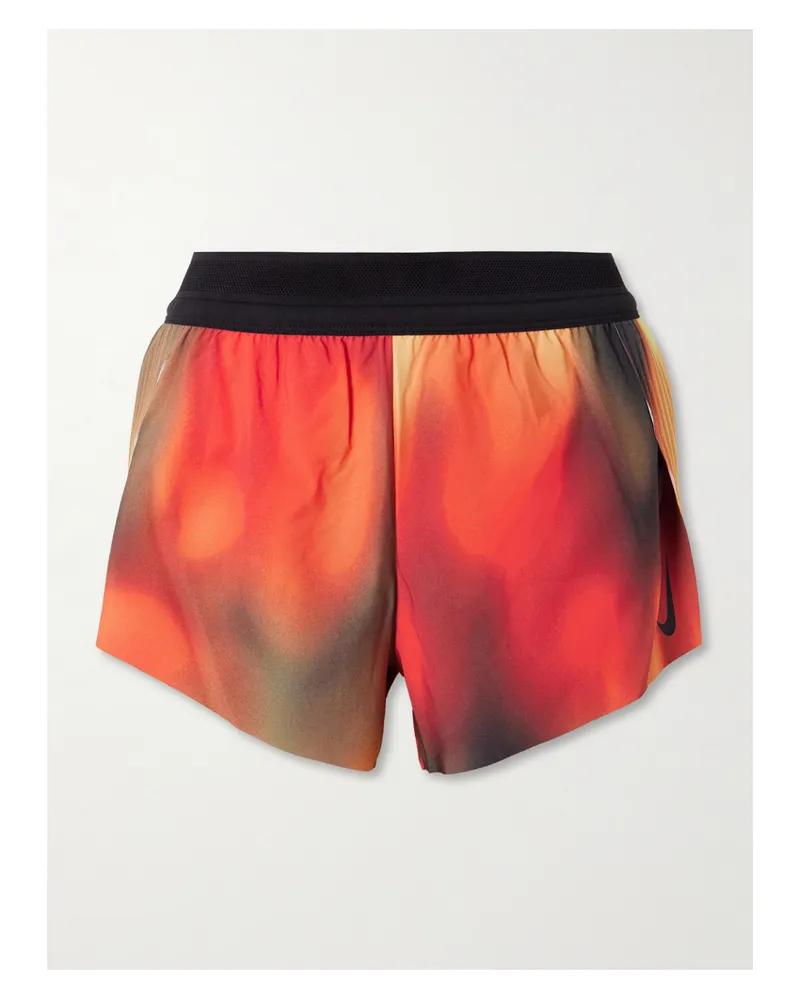 Nike Aeroswift Shorts Aus Dri-fit Adv-material Mit Farbverlauf Und Plissee - 3 - Orange Orange