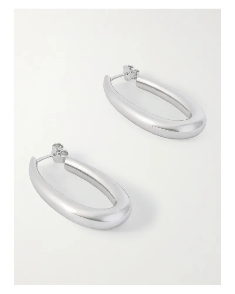 Gabriela Hearst Sterling Silver Hoop Earrings Silver