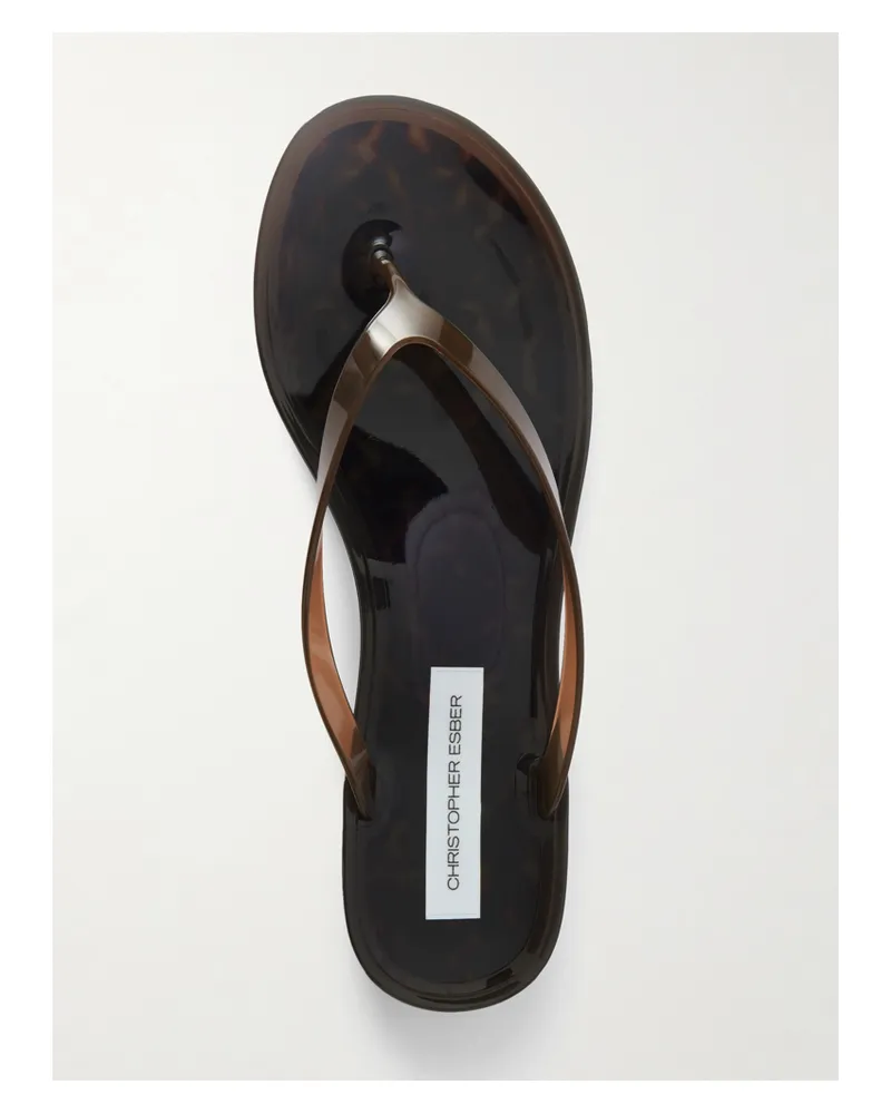 Christopher Esber Jo Zehensandalen Aus Pvc - Horn Horn