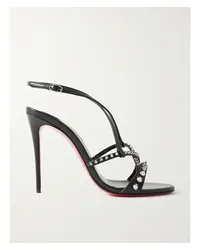 Christian Louboutin Tatooshka 100 Sandalen aus Lackleder Schwarz