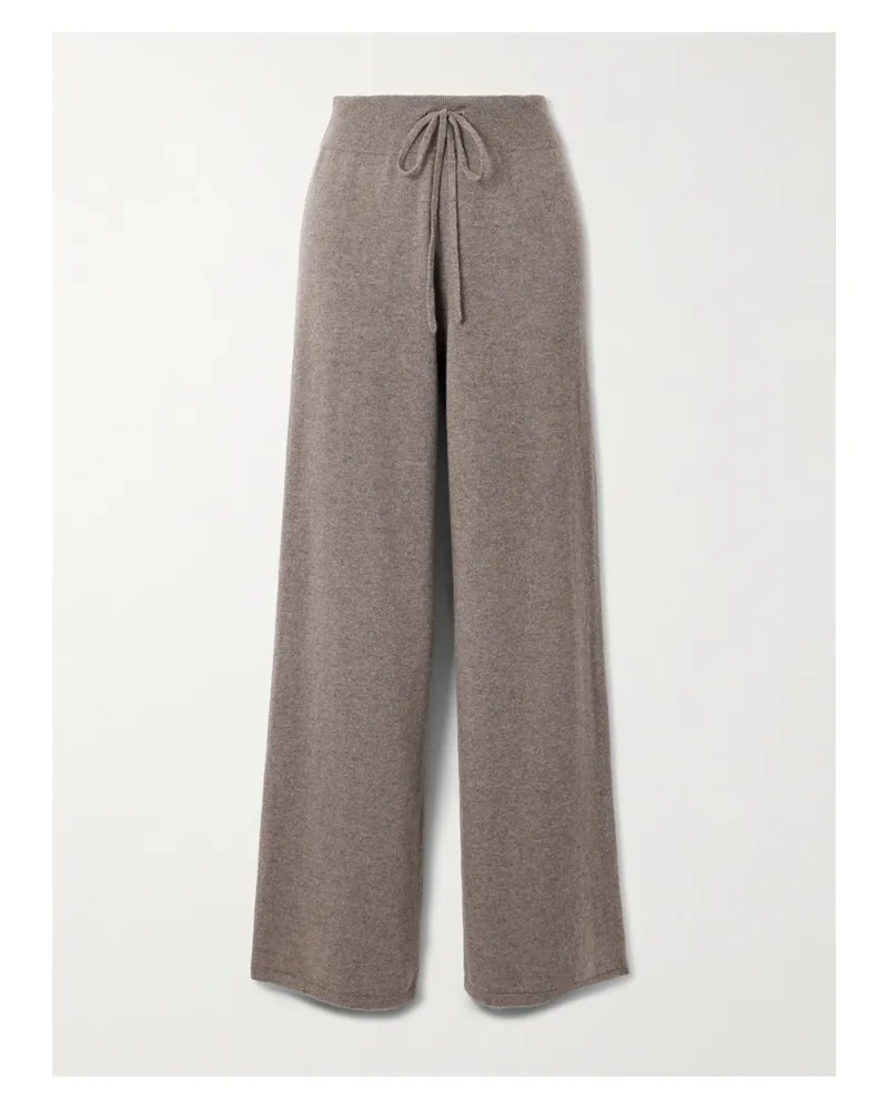 Lisa Yang Sofi Cashmere Wide-leg Pants - Neutrals Neutrals