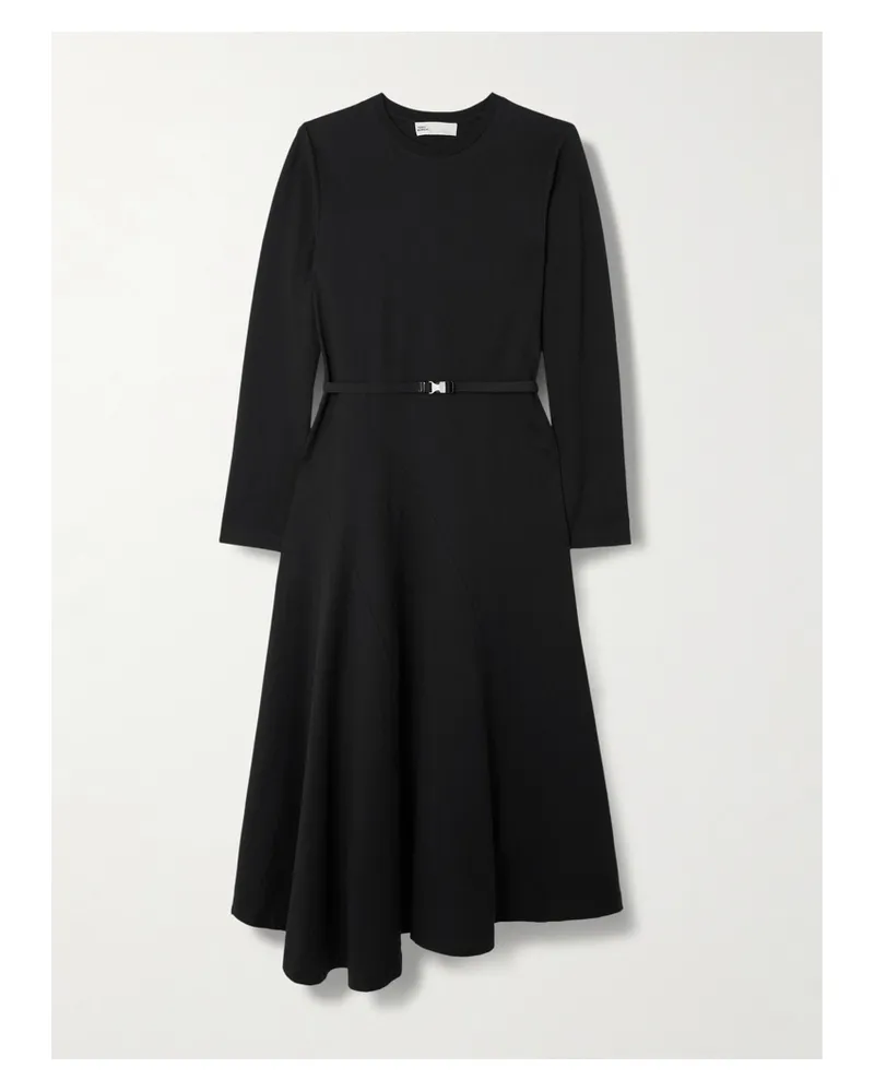 Tory Burch Cotton-jersey Midi Dress - Black Black
