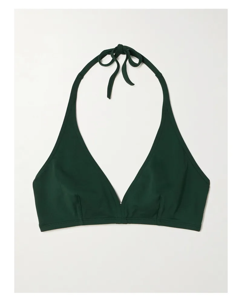 Eres Les Essentiels Gang Triangle Bikini Top - Green Green