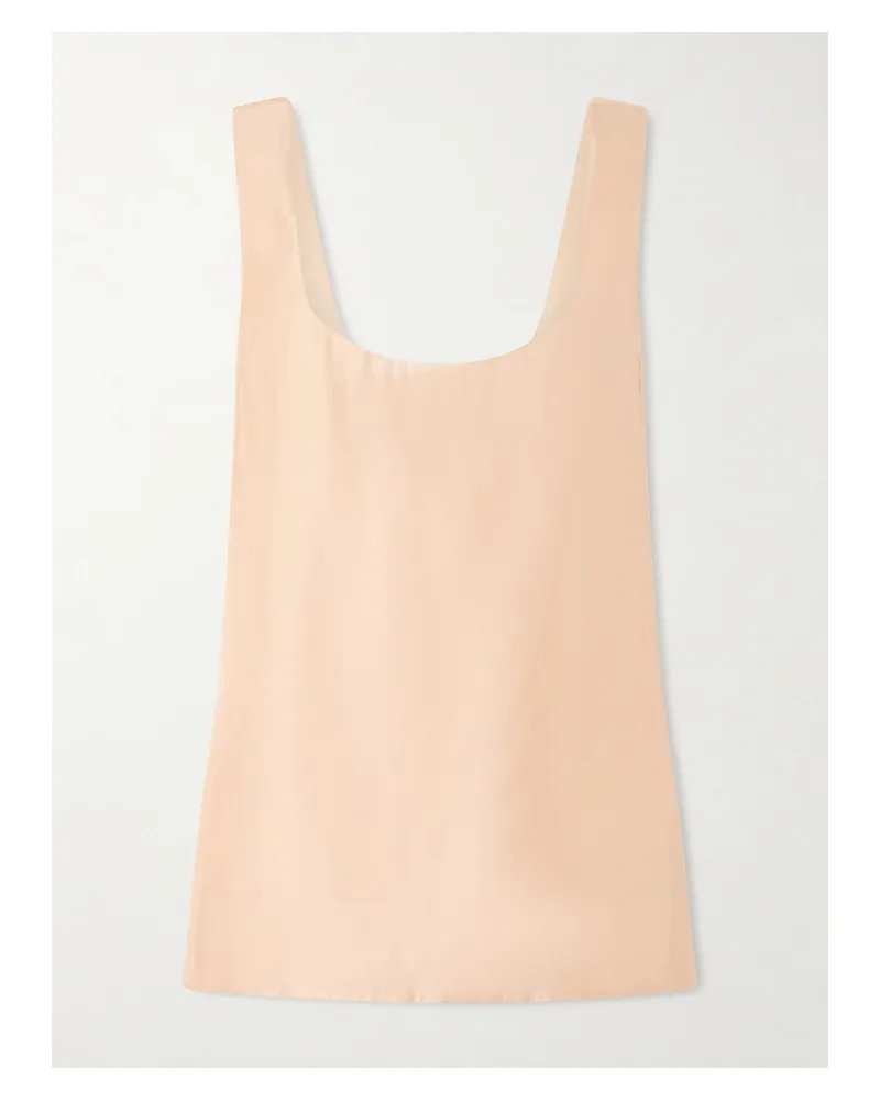 KHAITE Parker Satin-twill Tank - Orange Orange