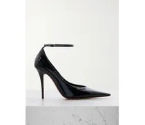 Anok Patent-leather Point-toe Pumps - Black