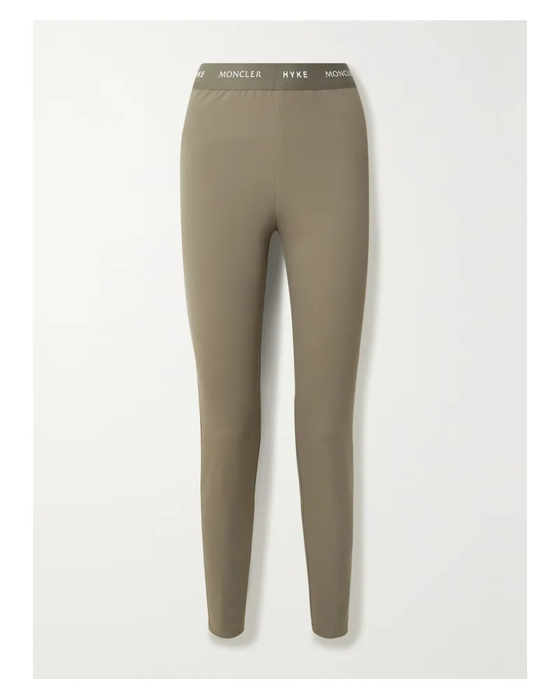 Moncler Hyke Tech-jersey Leggings - Brown Brown