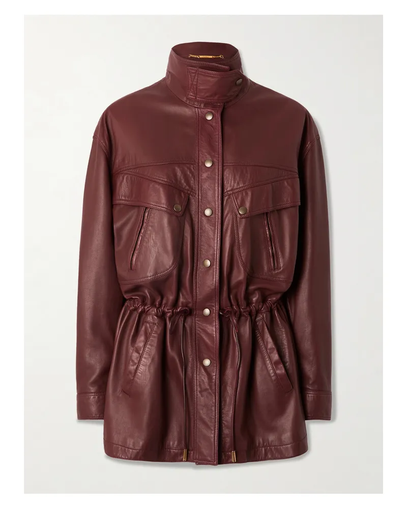 Chloé Lederjacke - Burgunder Burgunder