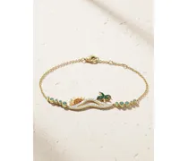 La Plage 9-karat Gold Multi-stone Bracelet