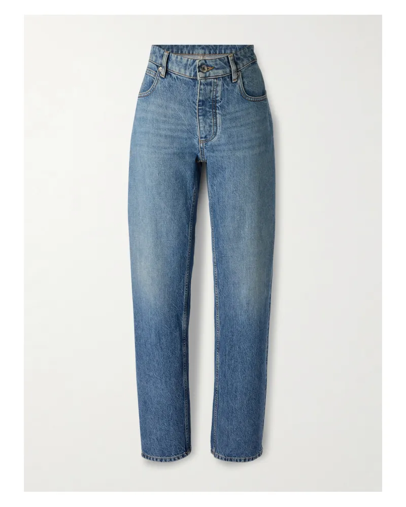 Bottega Veneta High-rise Straight-leg Jeans - Blue Blue