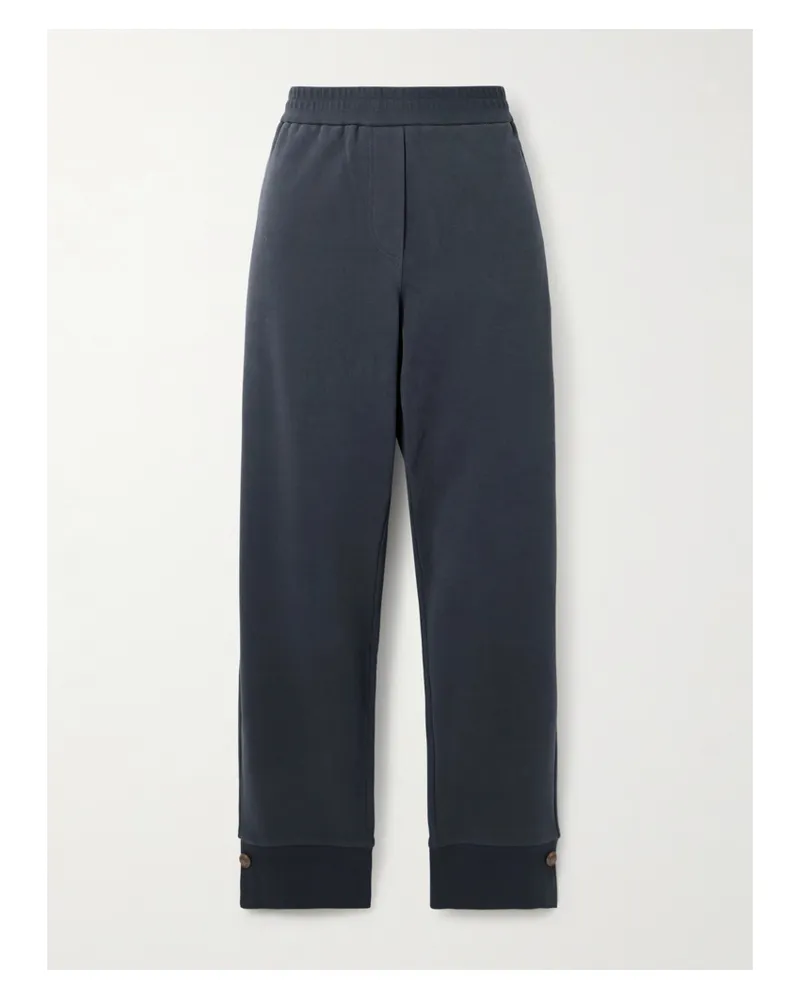 Brunello Cucinelli Jogginghose Aus Baumwoll-jersey - Blau Blau