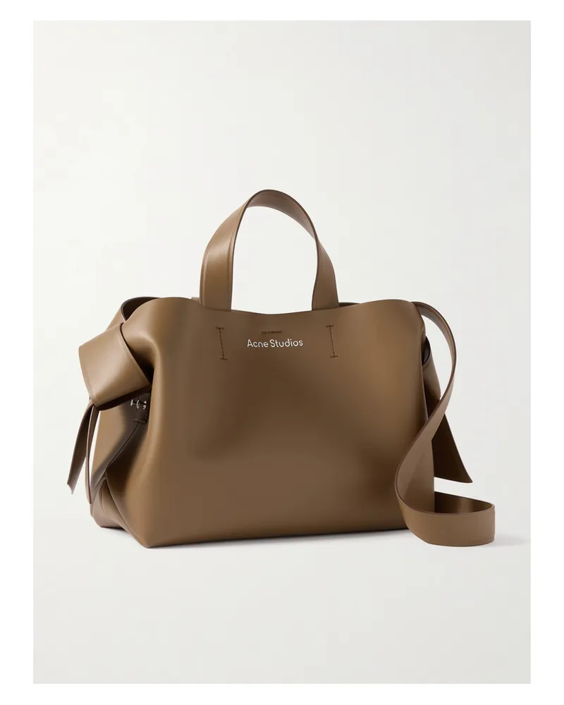 Acne Studios Musubi Knotted Leather Tote - Brown Brown