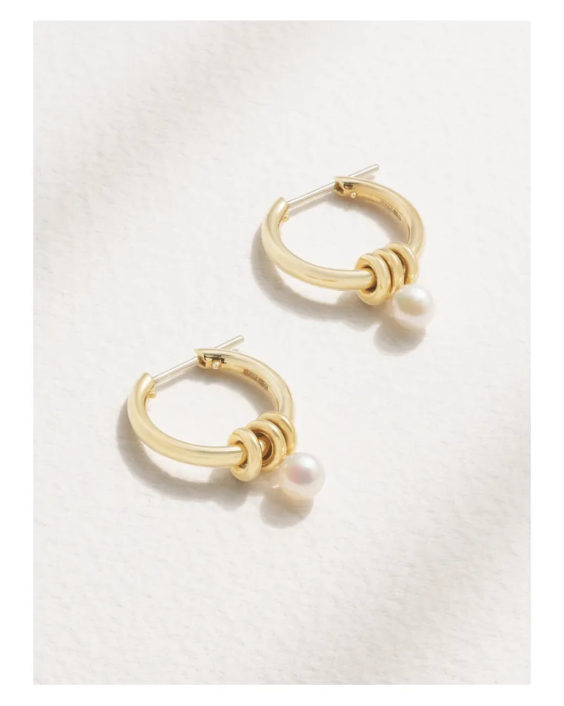 Spinelli Kilcollin Ara Creolen Aus 18 Karat Gold Mit Perlen Gold