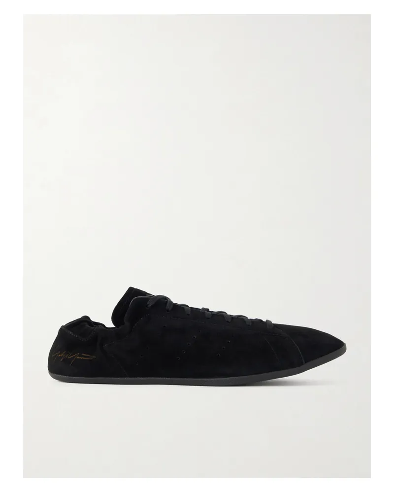 adidas Y-3 Stan Smith Sneakers Aus Veloursleder - Schwarz Schwarz