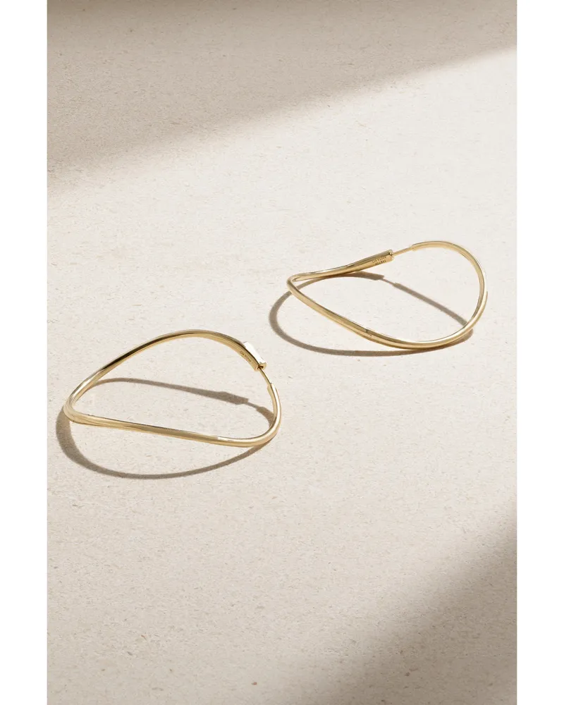 ANITA KO Twisted Creolen Aus 18 Karat Gold Gold