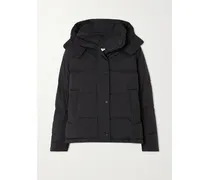 Wunder Puff Daunenjacke Aus Gestepptem Glyde™-material Mit Kapuze - Schwarz