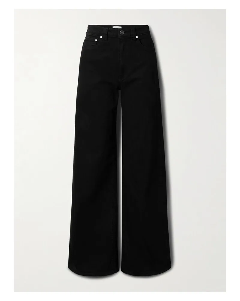 KHAITE Dane Hoch Sitzende Jeans Mit Weitem Bein - Schwarz Schwarz