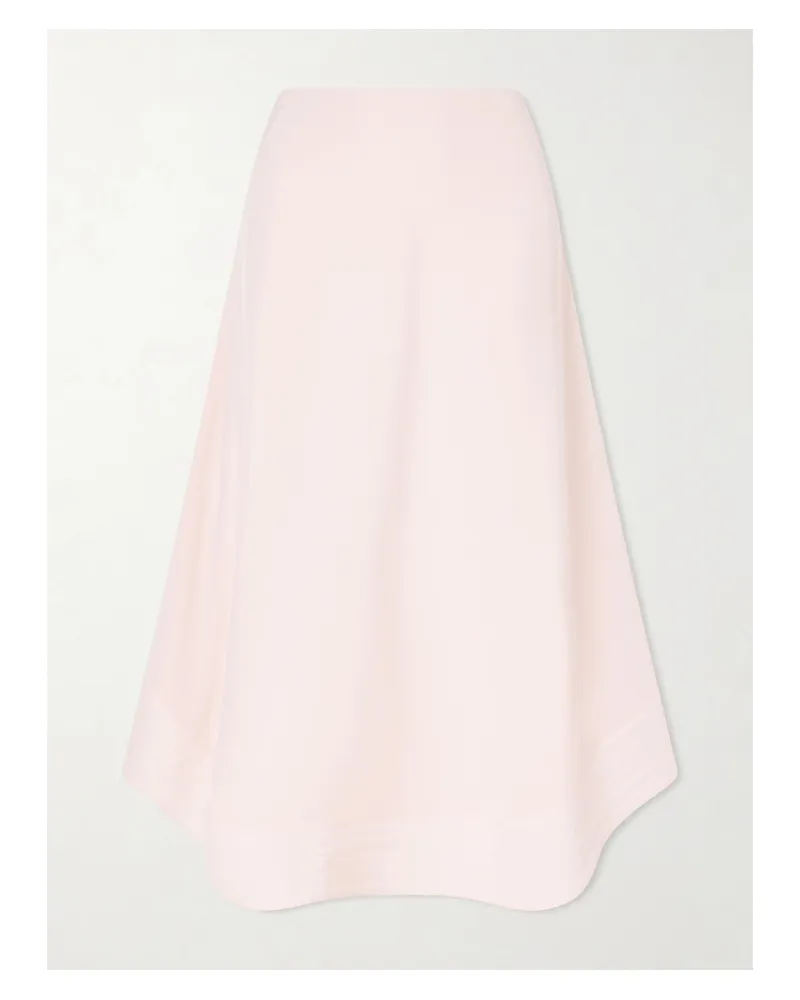 Stella McCartney Silk-crepe Midi Skirt - Pink Pink