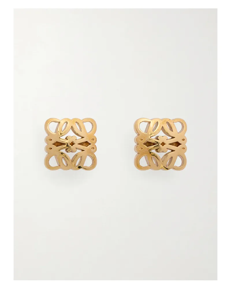 Loewe Bombe Anagram Goldfarbene Ohrstecker Gold