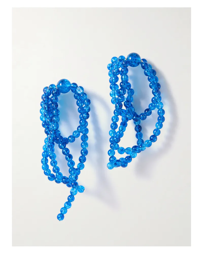 Completedworks Recycled Silver Quartz Earrings - Blue Blue