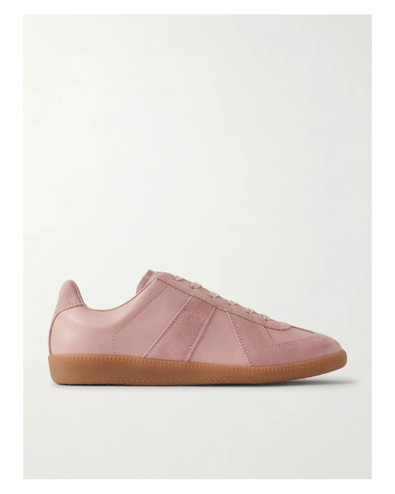 Maison Margiela Replica Sneakers Aus Leder Und Veloursleder - Orange Orange