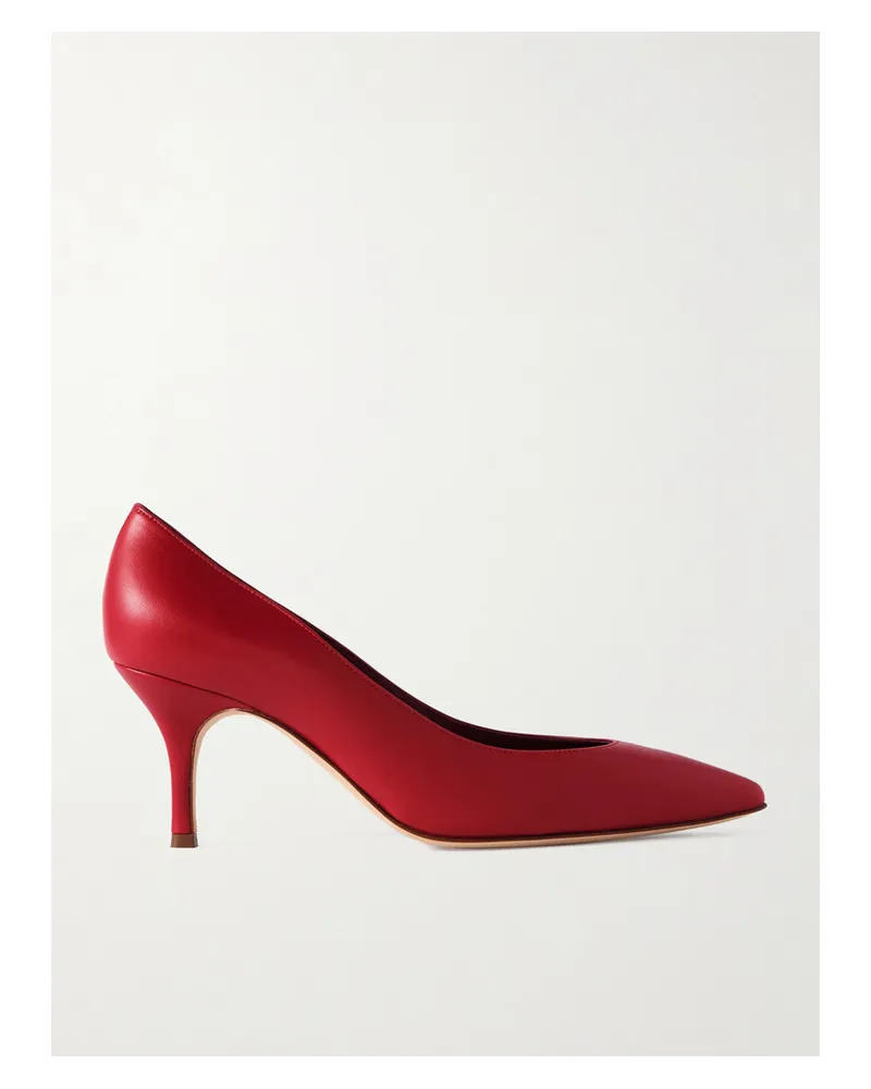 Manolo Blahnik Kietta 70 Pumps aus Leder Rot