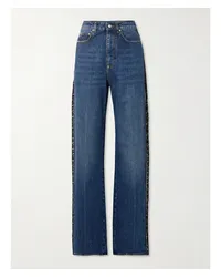 Stella McCartney Hoch Sitzende Jeans Blau