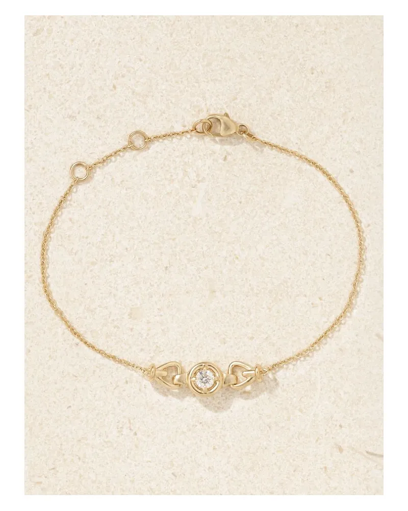Stone & Strand Silvia Armband Aus 14 Karat Gold Mit Diamanten Gold