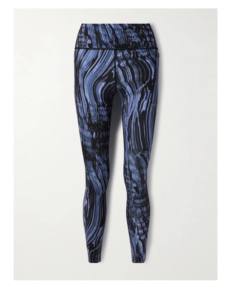Nike Swift Leggings Aus Bedrucktem „dri-fit“-material - Blau Blau