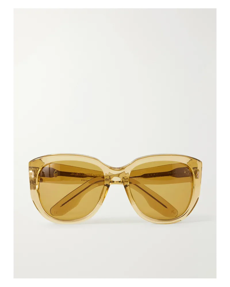 Jacques Marie Mage Roxy Oversized-sonnenbrille Mit Rundem Rahmen Aus Azetat - Grün Grün