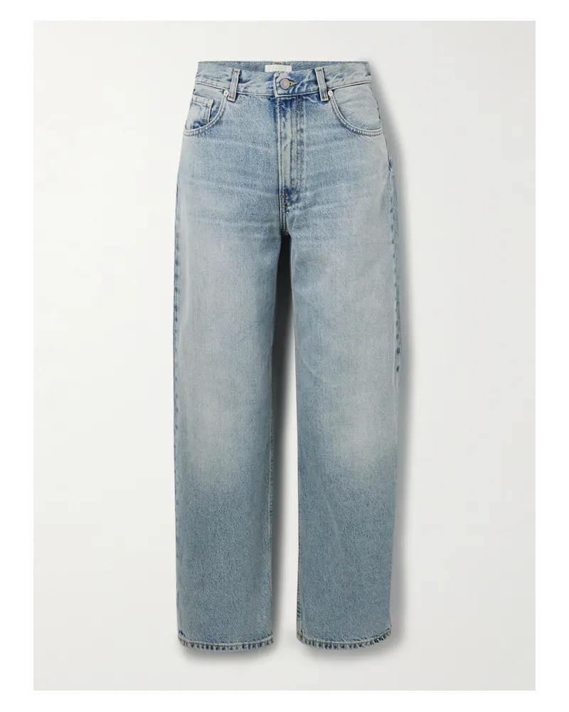 Haikure Bibi Halbhohe Barrel-jeans - Blau Blau