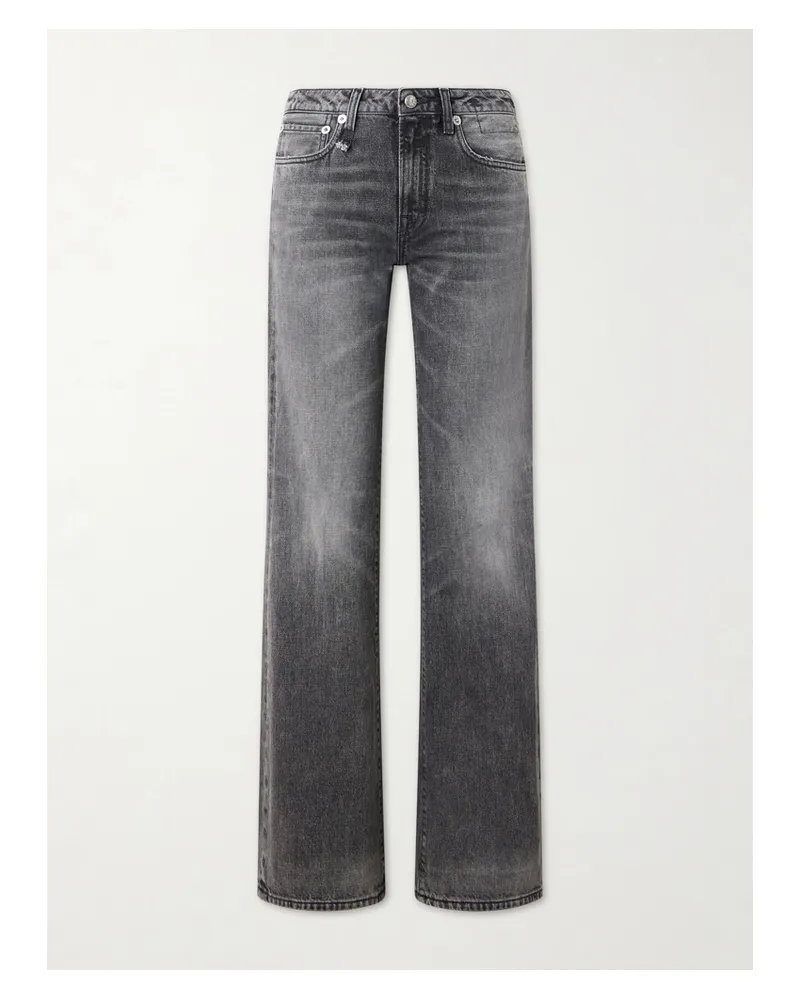 R13 Effie Mid-rise Straight-leg Jeans - Black Black
