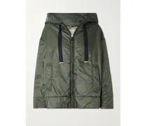 The Cube Daria Jacke Aus Wattiertem Shell Mit Kapuze - Grün