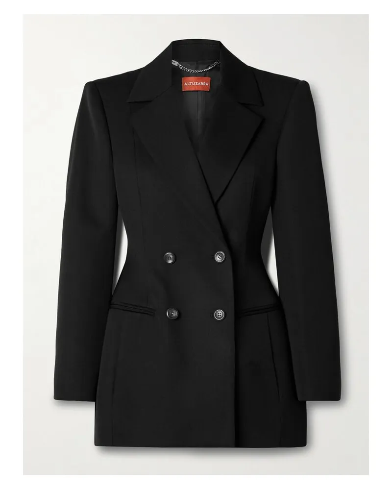 Altuzarra Woody Doppelreihiger Blazer Aus Wolle - Schwarz Schwarz