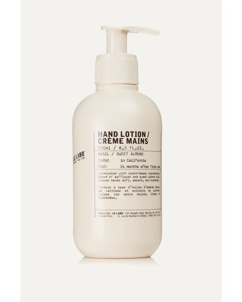 Le Labo Basil Hand Lotion, 250 Ml – Handcreme Farblos