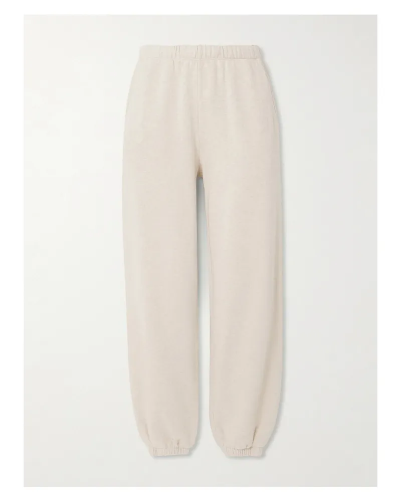 The Elder Statesman Jogginghose Aus Einer Baumwoll-kaschmirmischung - Neutral Neutral