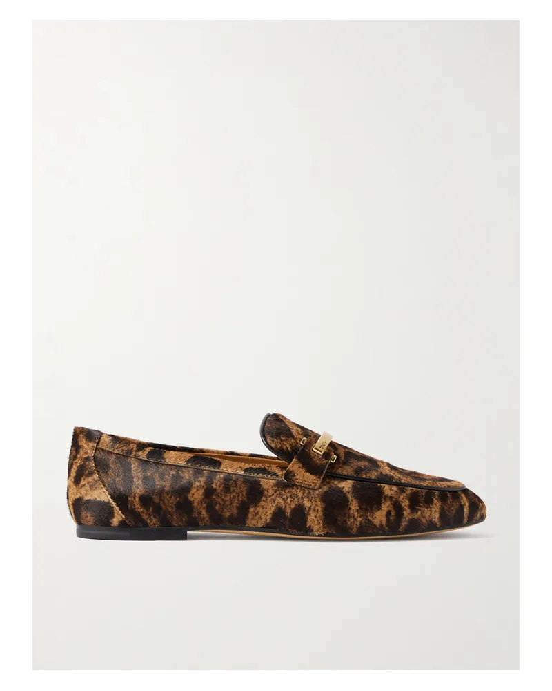 TOD'S Loafers Aus Kalbshaar Mit Leopardenprint - Animal-Print Animal-print