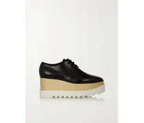 Elyse Brogues Aus Glanzlederimitat Mit Plateausohle - Schwarz