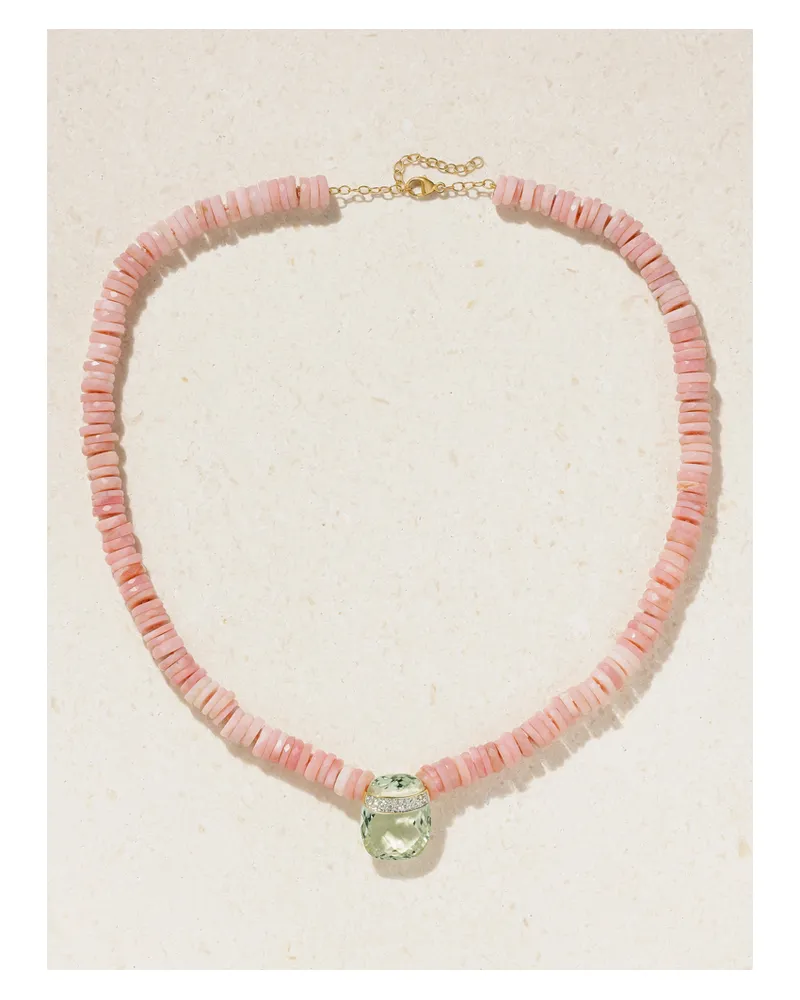 JIA JIA Kette Mit Mehreren Steinen Und Details Aus 14 Karat Gold Gold