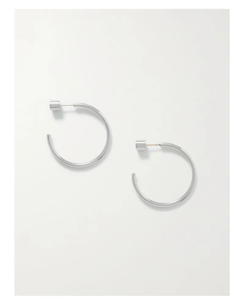 Jennifer Fisher Mini Thread Versilberte Creolen Silber