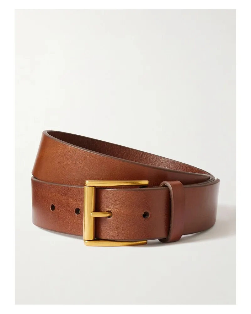 Saint Laurent Gürtel Aus Leder - Braun Braun