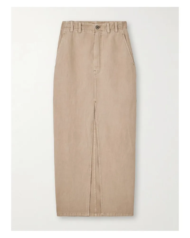 Brunello Cucinelli Midi-jeansrock - Neutral Neutral