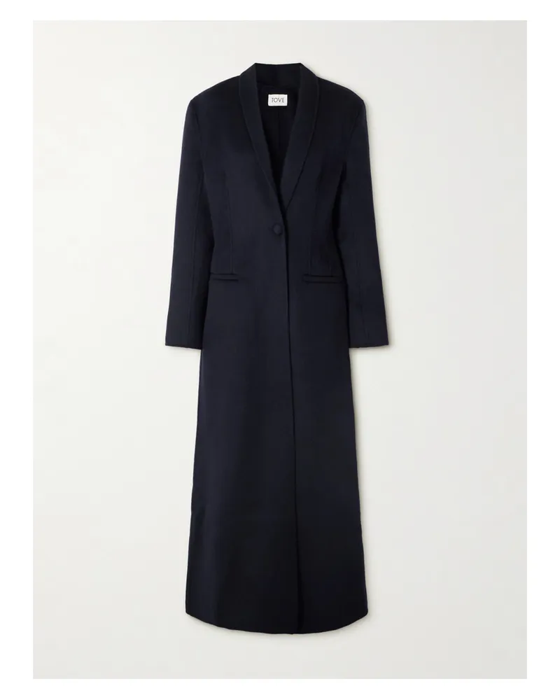 TOVE Zahra Wool-blend Coat - Blue Blue